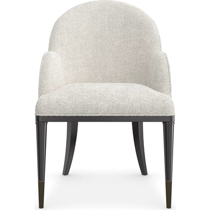 Nuage Casual Chair by Caracole in almost black. Made from asian hardwood in a modern style.
