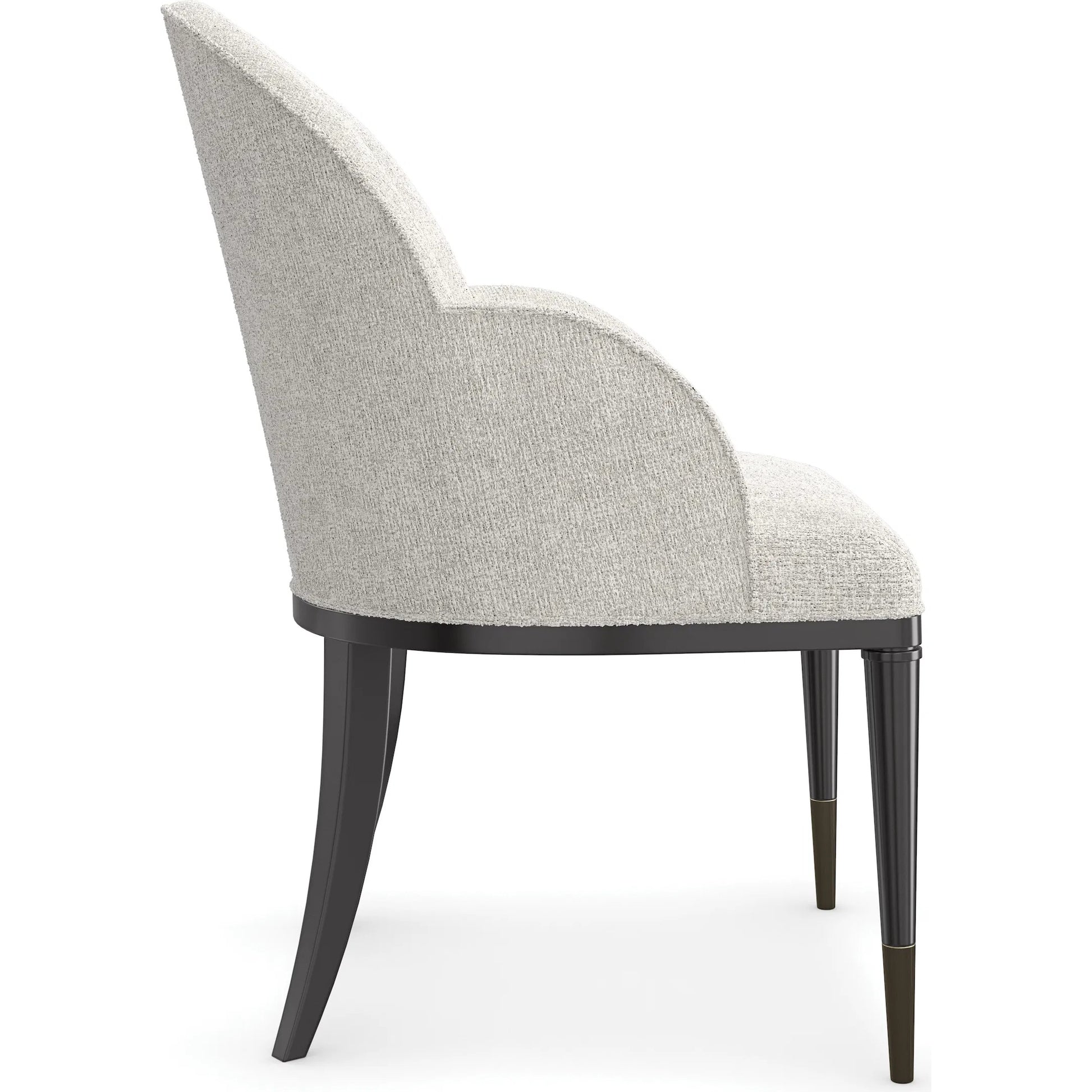 Nuage Casual Chair by Caracole in almost black. Made from asian hardwood in a modern style.