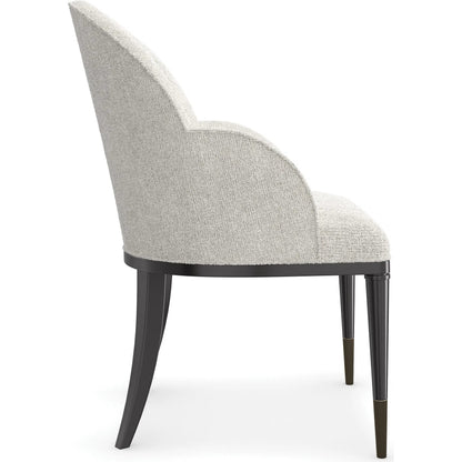 Nuage Casual Chair by Caracole in almost black. Made from asian hardwood in a modern style.