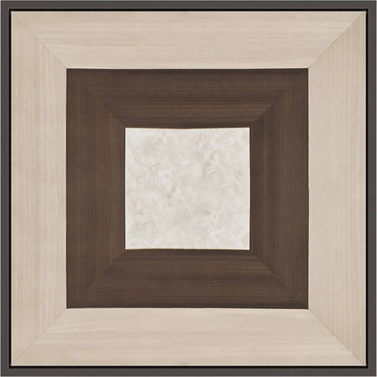 Impossible Cube End Table by Caracole in brushed deep bronze, otter, woodland gray, dreamy burl, almost black. Made from poplar, metal, glass, dyed tupelo, japanese sen, madrona burl in a unique style.