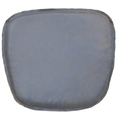 Metal Crossback Leather Seat Cushion by LH Imports. Made from leather, pu foam, polyester fiber in a cottage & farmhouse style.