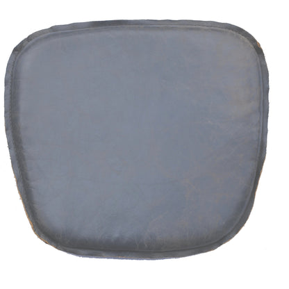 Metal Crossback Leather Seat Cushion by LH Imports. Made from leather, pu foam, polyester fiber in a cottage & farmhouse style.