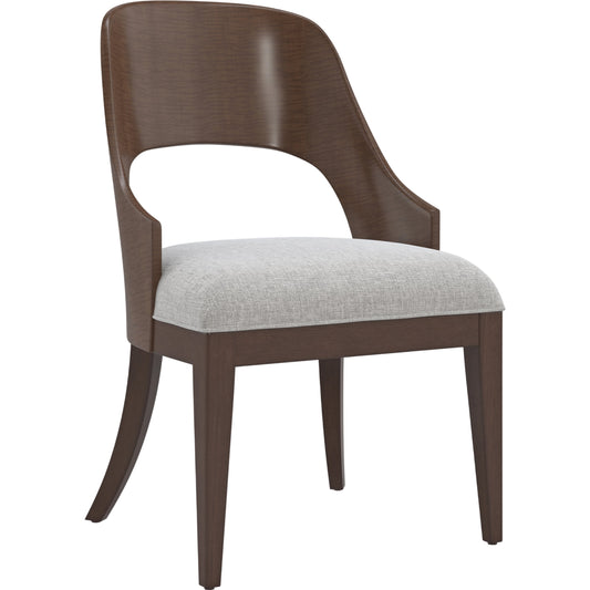 Open Seating by Caracole in blue, gray and brunette. Made from birch, figured sycamore in a unique style.