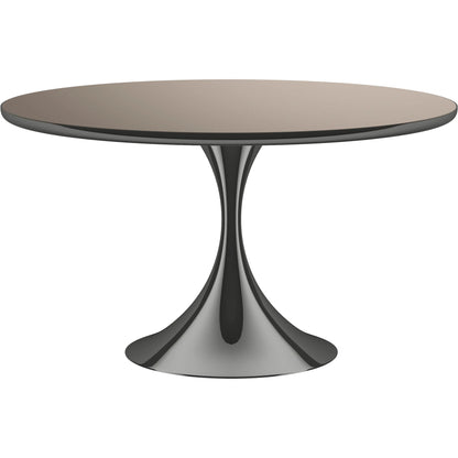 Semper 54 Round Dining Table by Caracole. Made from metal, glass in a transitional style.
