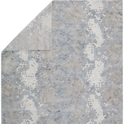 Clamor CLA02 Rug by Jaipur Living in gray, light blue. Made from 70% viscose, 30% wool in a unique style.