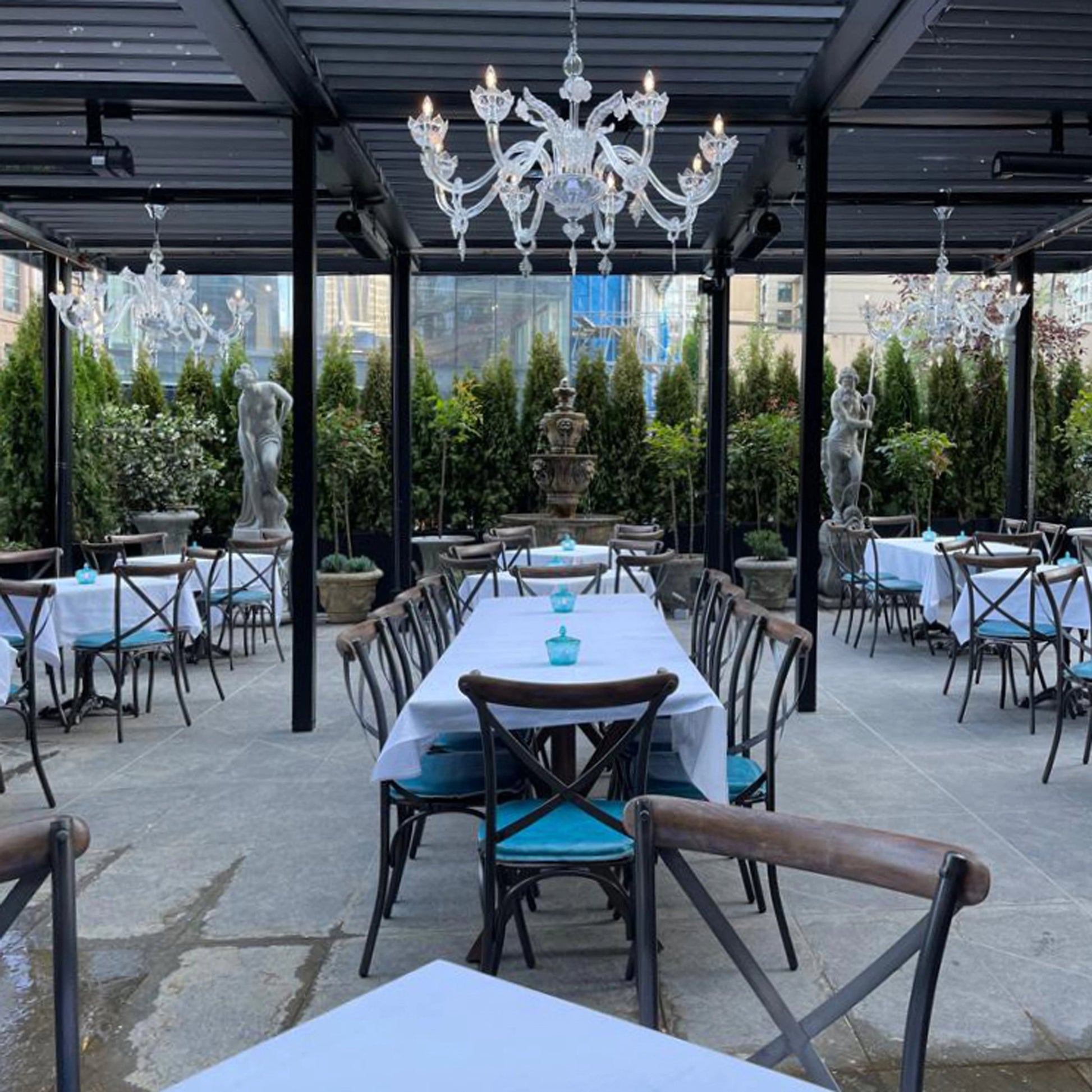 Metal Crossback Chair by LH Imports in gunmetal, oak. Made from iron, oak, leather, pu foam, polyester fiber in a modern style.