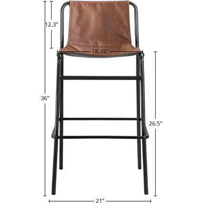 Duke Counter Stool (Set of 2) by LH Imports in brown, black, light brown and light black. Made from unique in a traditional style.