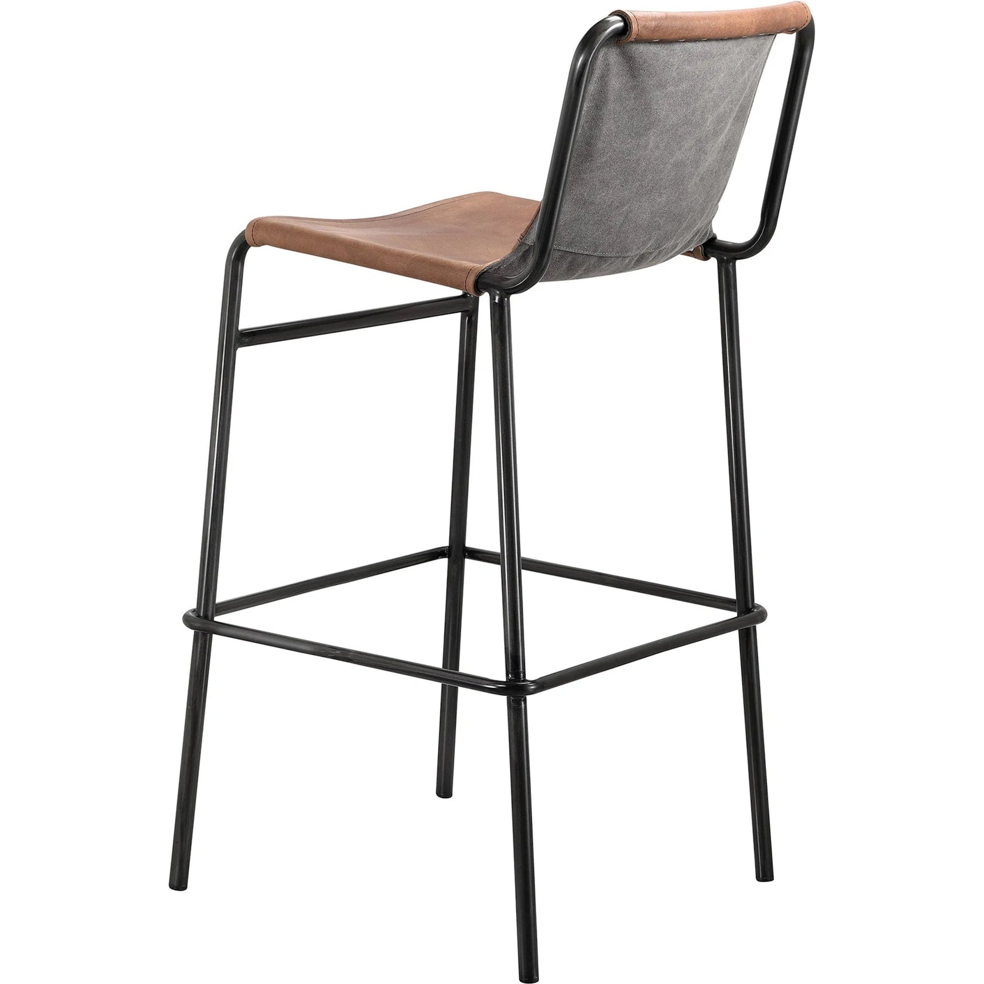 Duke Counter Stool (Set of 2) by LH Imports in brown, black, light brown and light black. Made from unique in a traditional style.