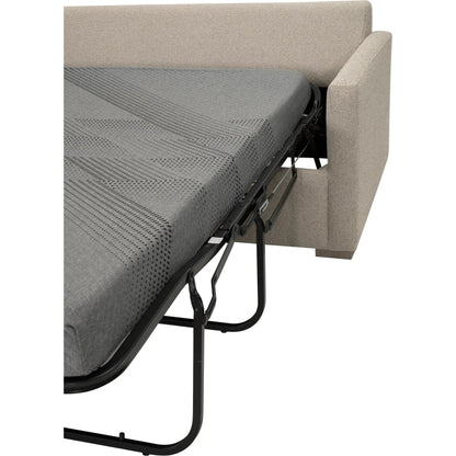 Clara Slim Arm Sleeper Sectional by Essentials For Living in livesmart gellar jute, natural gray oak. Made from solid oak wood, mdf, plywood in a transitional style.