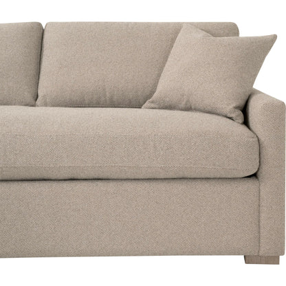 Clara Slim Arm Sleeper Sectional by Essentials For Living in livesmart gellar jute, natural gray oak. Made from solid oak wood, mdf, plywood in a transitional style.