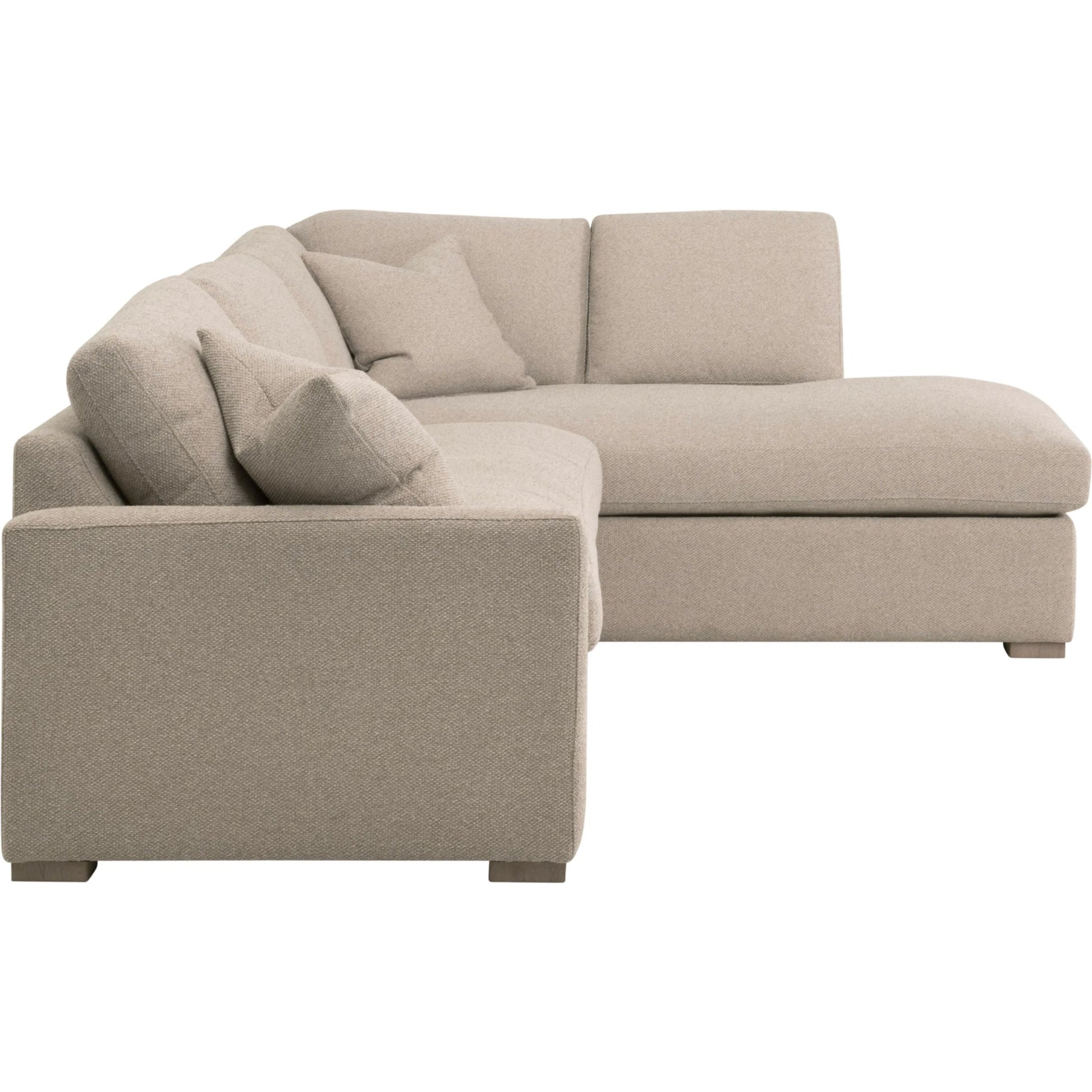 Clara Slim Arm Sleeper Sectional by Essentials For Living in livesmart gellar jute, natural gray oak. Made from solid oak wood, mdf, plywood in a transitional style.
