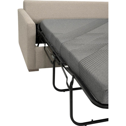 Clara Slim Arm Sleeper Sectional by Essentials For Living in livesmart gellar jute, natural gray oak. Made from solid oak wood, mdf, plywood in a transitional style.