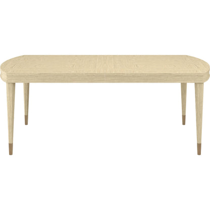 Eave Rectangular Dining Table by A.R.T. Furniture in sundrenched oak. Made from parawood solids, white oak veneer in a transitional style.