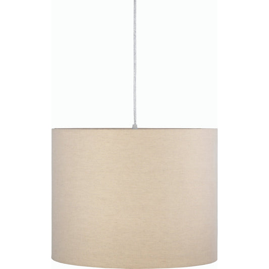 Chalcot Pendant- 6465 by Surya in fixture: gray, white, shade (outside): gray, shade (inside): white, cord: translucent and powder coatedtranslucent. Made from fixture: cotton, metal in a modern style.