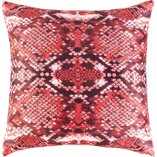 Chloe Pillow - 31769 by Surya in red, black, white. Made from front: 100% polyester, back: 100% polyester in a modern style.