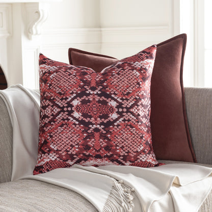 Chloe Pillow - 31769 by Surya in red, black, white. Made from 100% polyester in a modern style.
