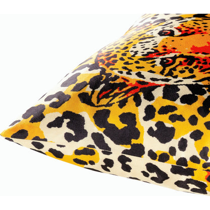 Chloe Pillow - 31740 by Surya in yellow, saffron, black, red. Made from 100% polyester in a modern style.
