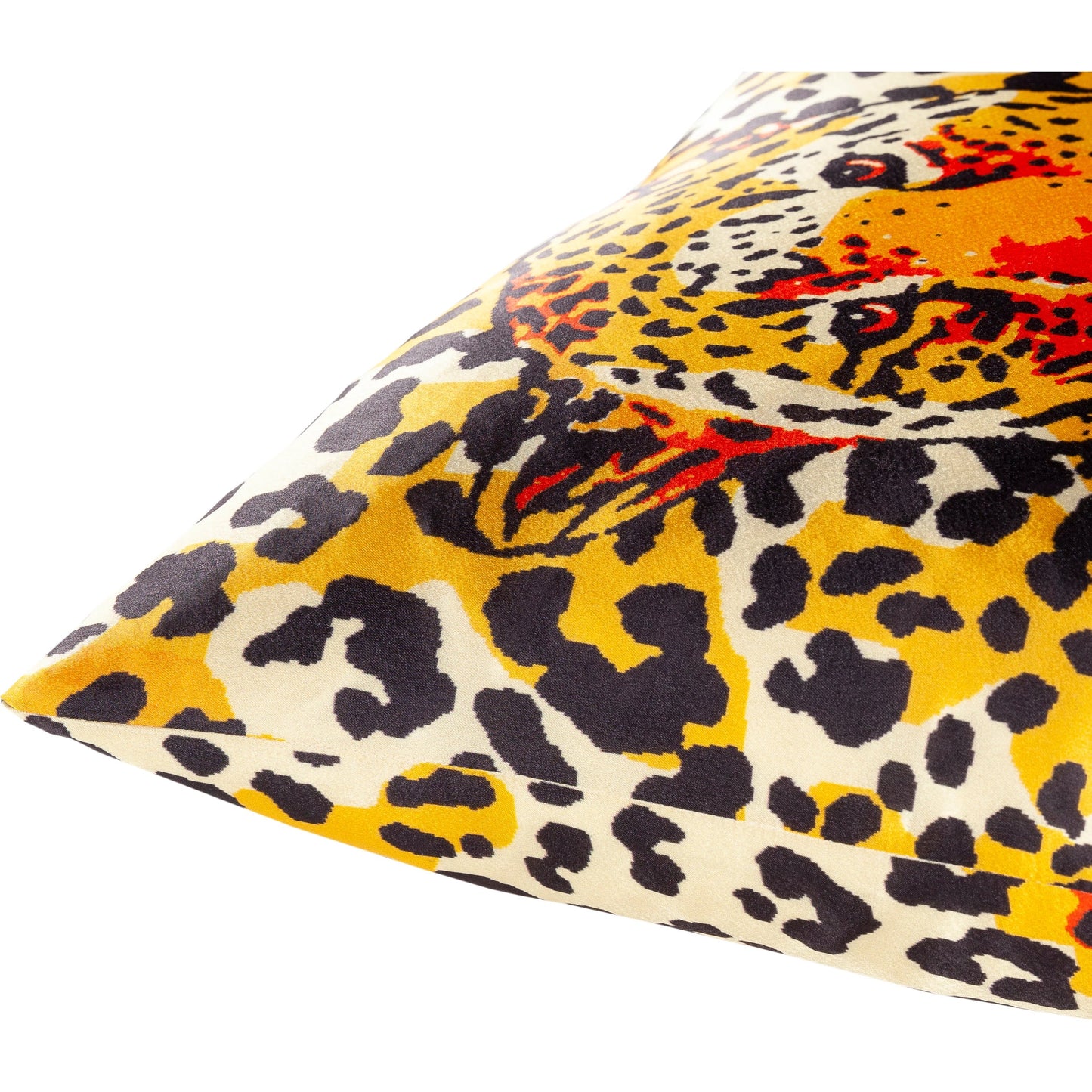 001 SI-1847742,SI-1847743,SR-879770,SR-879771 | Closeup | Chloe Pillow - 31740 by Surya in yellow, saffron, black, red. Made from 100% polyester in a modern style.