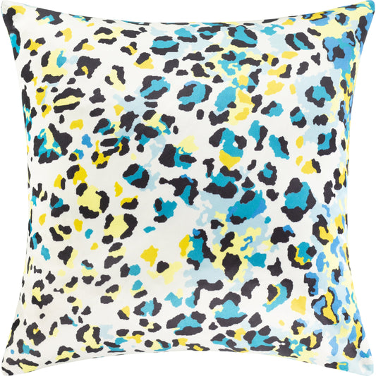 Chloe Pillow - 11665 by Surya in ivory, aqua. Made from 100% polyester in a unique style.