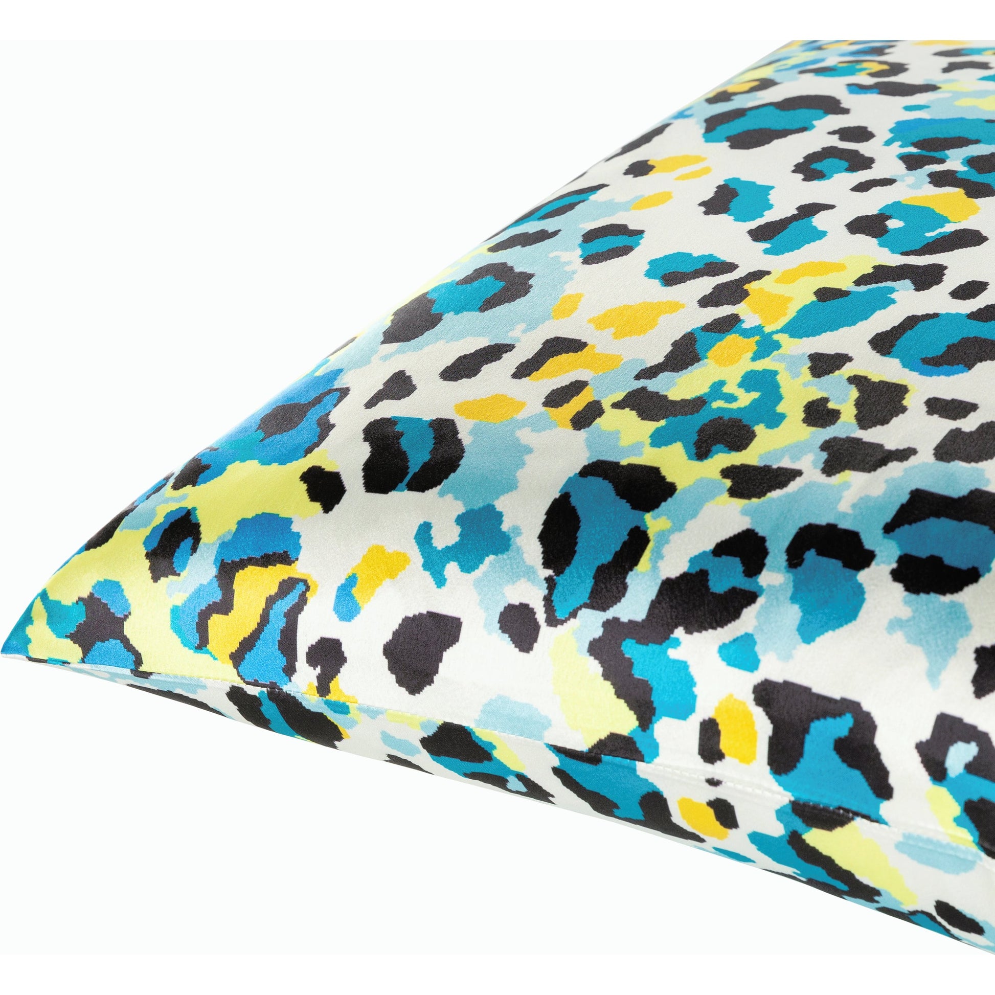 Chloe Pillow - 11665 by Surya in ivory, aqua, yellow, mustard, blue. Made from 100% polyester in a unique style.