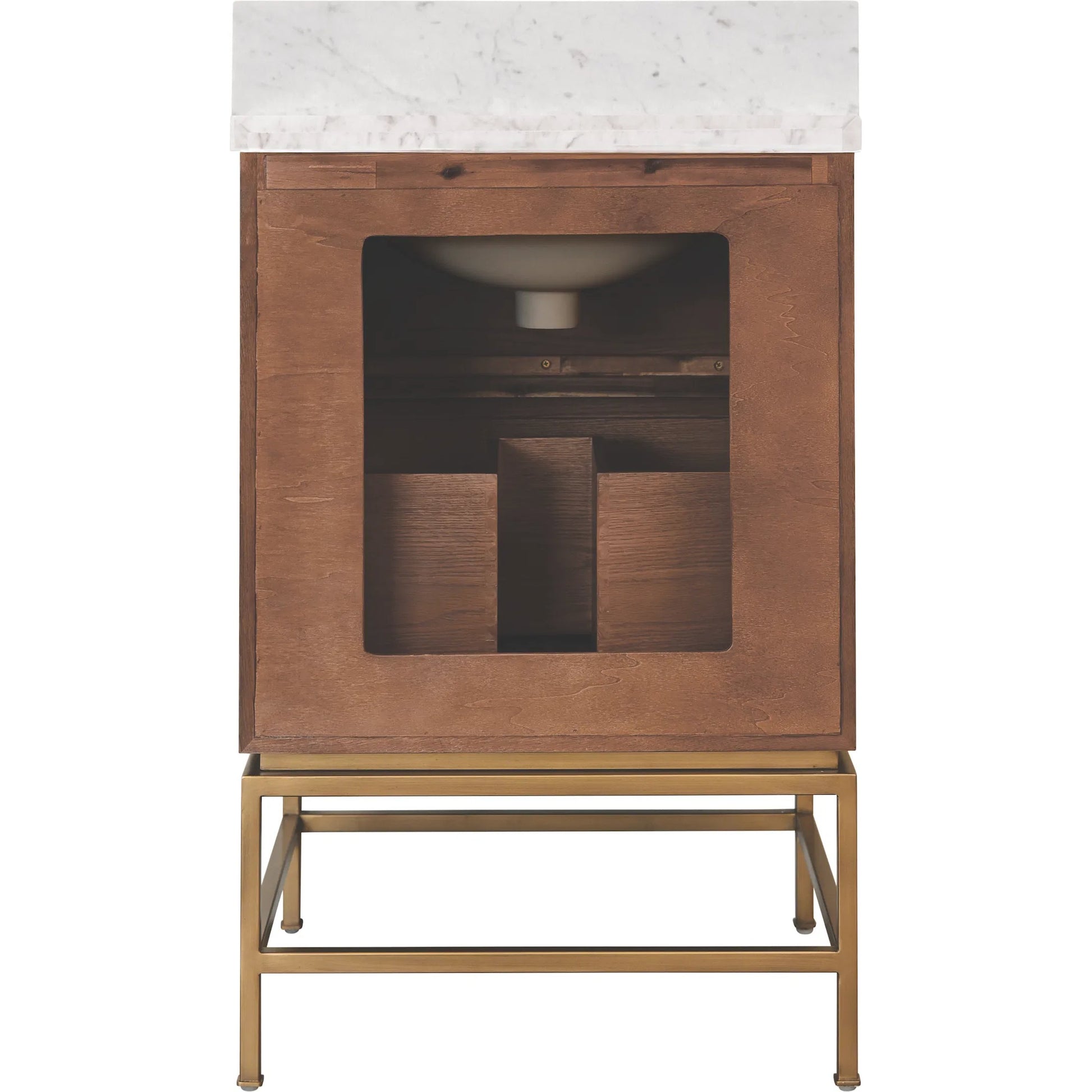 Clifford Two Drawer Bath Vanity by Worlds Away in matte dark burl wood. Made from unique in a unique style.