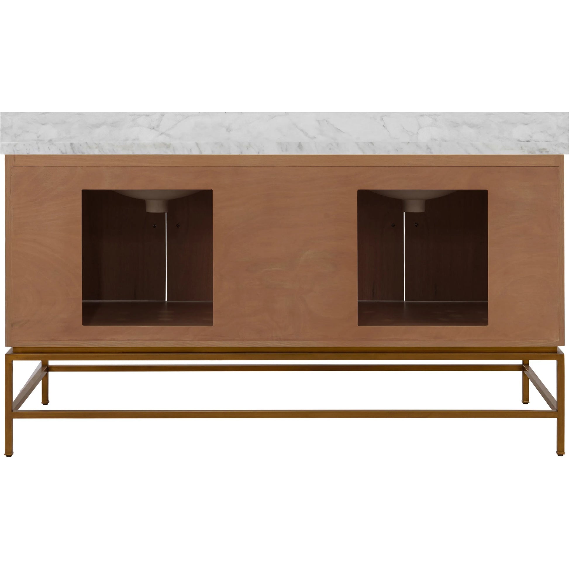 Clifford 60" Bath Vanity by Worlds Away in brown. Made from unique in a unique style.