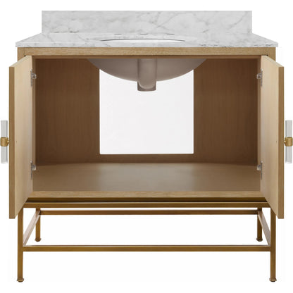 Clifford Bath Vanity by Worlds Away in dark burl wood. Made from hardwood solids, mdf, veneer, metal, marble, porcelain in a transitional style.