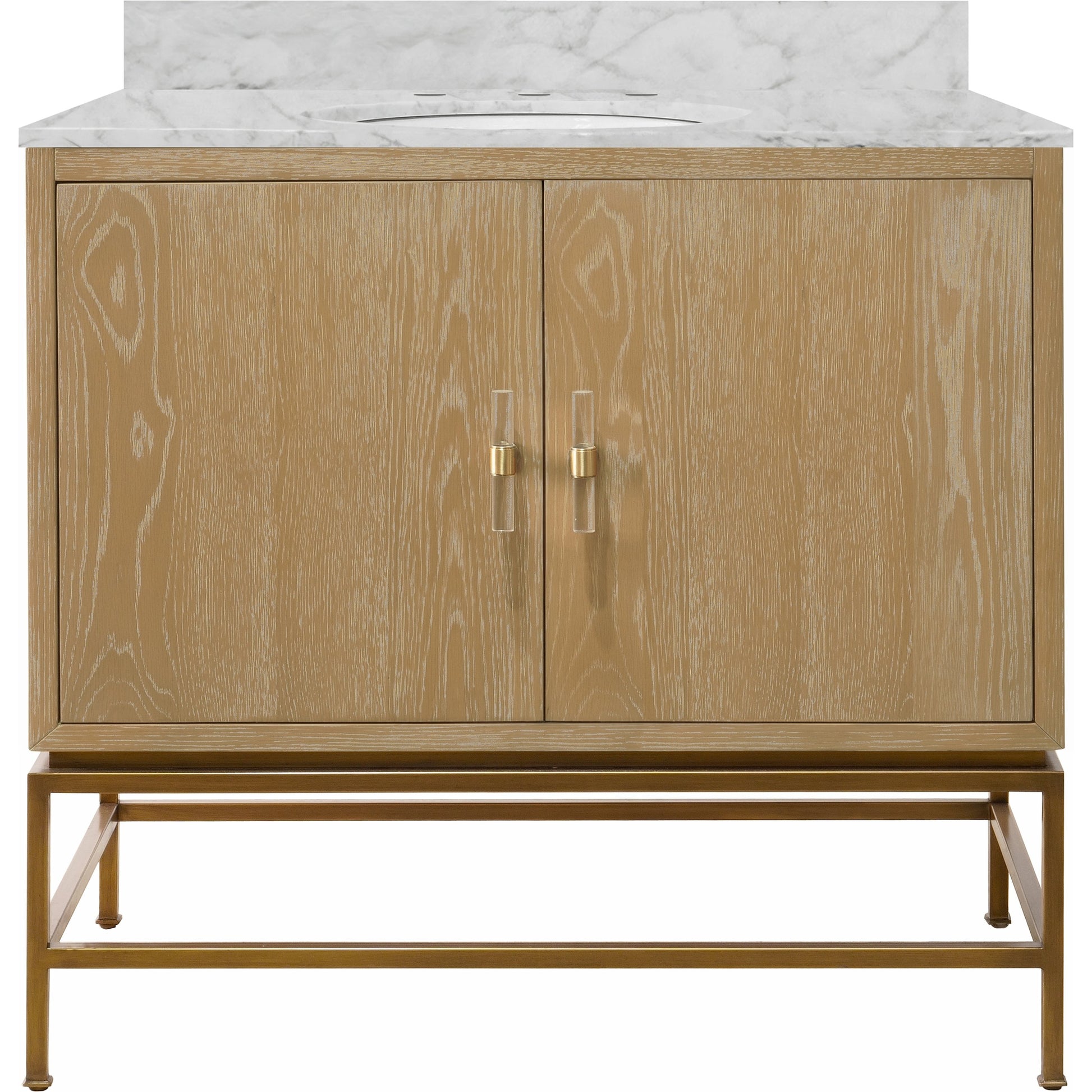 Clifford Bath Vanity by Worlds Away in dark burl wood. Made from hardwood solids, mdf, veneer, metal, marble, porcelain in a transitional style.