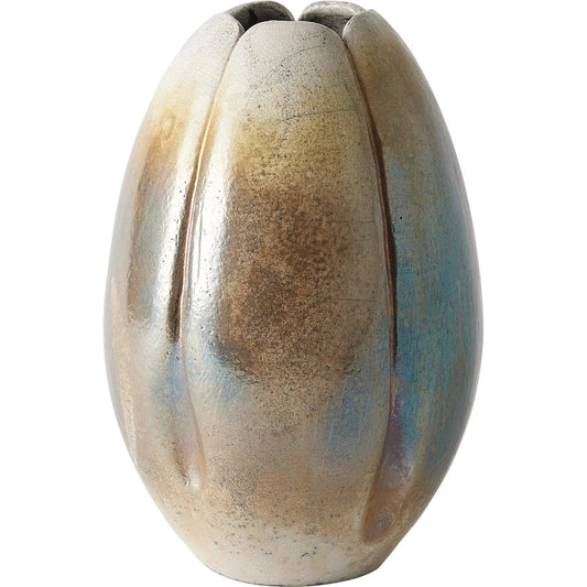 Lafleur Vase by Global Views in natural. Made from ceramic in a rustic style.
