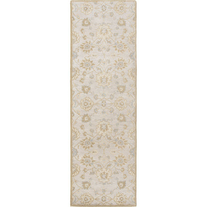 Castello Rug - 15148 by Surya in light beige, light gray, tan, slate, brown. Made from 100% wool in a unique style.