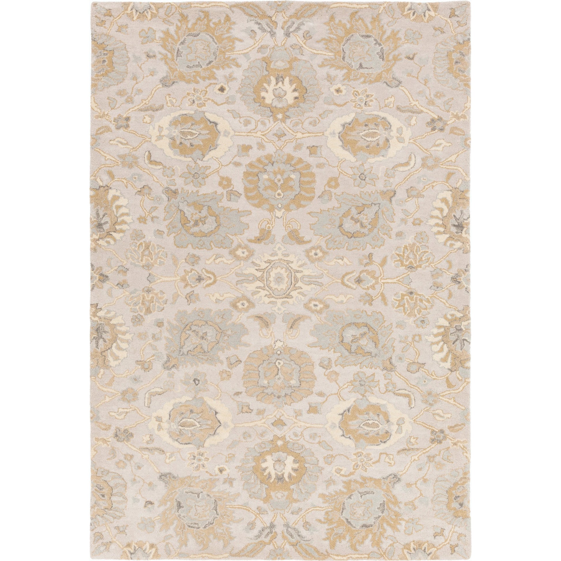 Castello Rug - 15148 by Surya in light beige, light gray, tan, slate, brown. Made from 100% wool in a unique style.
