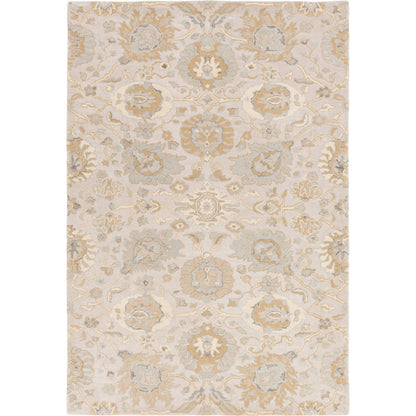 Castello Rug - 15148 by Surya in light beige, light gray, tan, slate, brown. Made from 100% wool in a unique style.