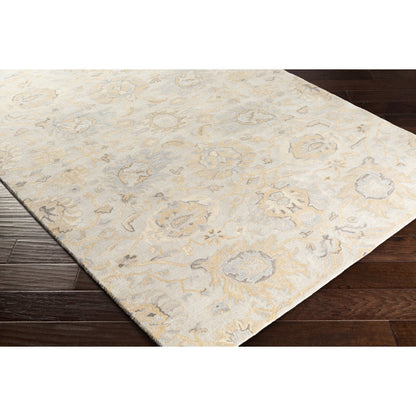 Castello Rug - 15148 by Surya in light beige, light gray, tan, slate, brown. Made from 100% wool in a unique style.