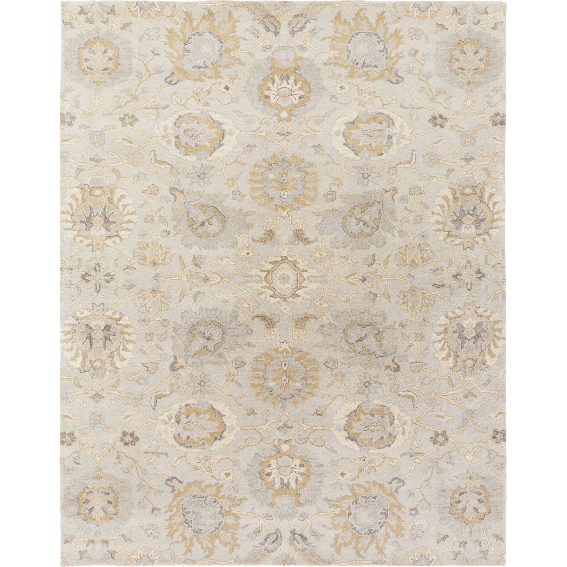 Castello Rug - 15148 by Surya in light beige, light gray, tan, slate, brown. Made from 100% wool in a unique style.