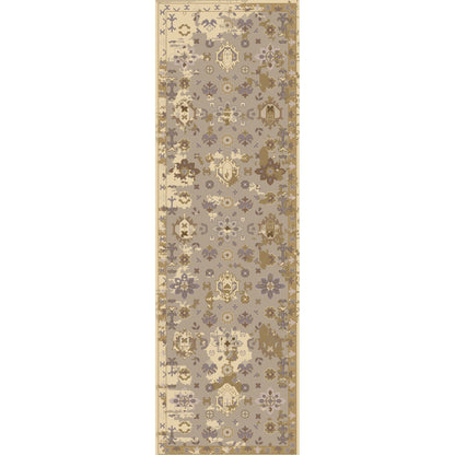 Castello Rug - 15547 by Surya in light gray, aqua, denim, light brown, brown. Made from 100% wool in a unique style.