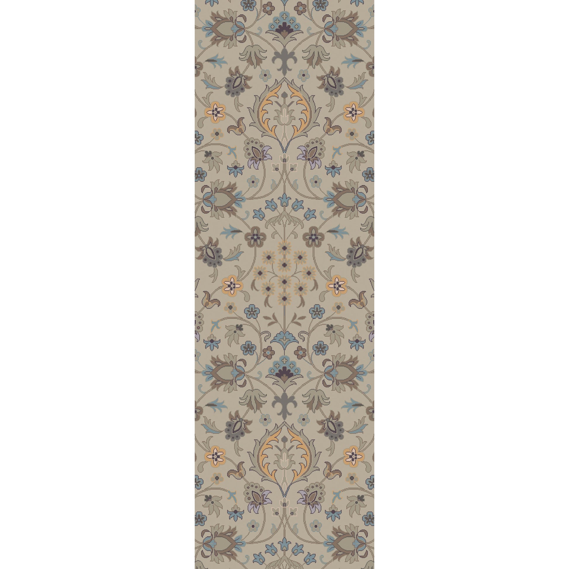 Castello Rug - 15550 by Surya in ice blue, gray, blue, taupe. Made from 100% wool in a unique style.