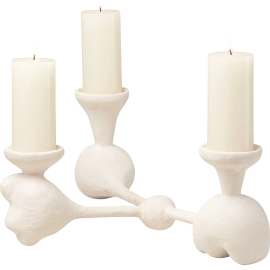 Nunez Modern Candelabra by Global Views. Made from resin in a eclectic & global style.