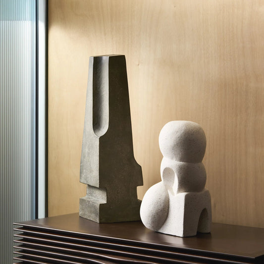 Imane Organic Sculpture by Global Views in natural. Made from plaster in a modern style.