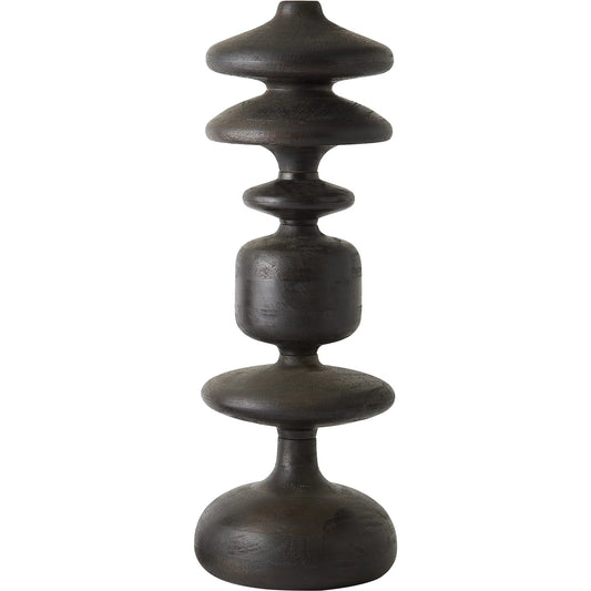 Romain Totem by Global Views in natural. Made from wood in a rustic style.
