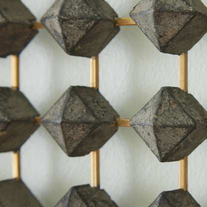Ramus Wall Art by Global Views in wood, brass. Made from unique in a modern style.
