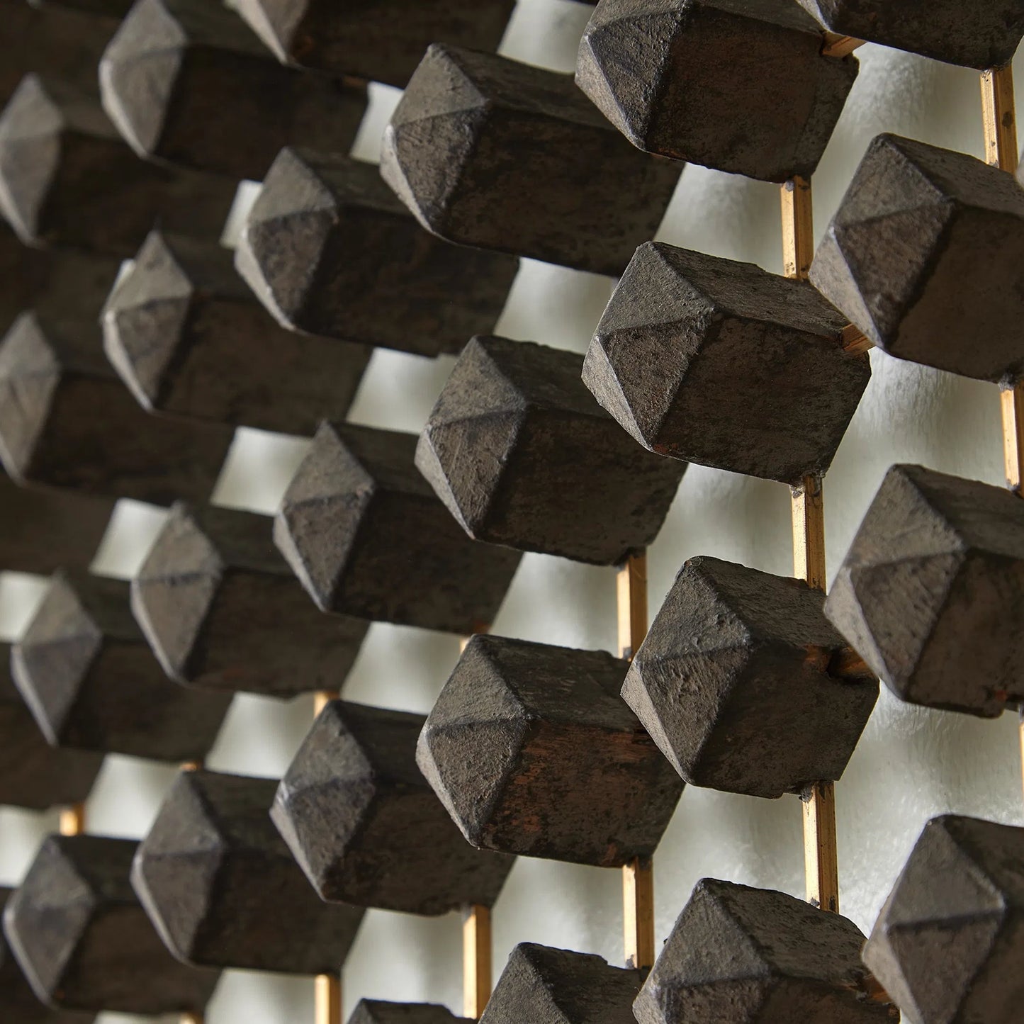 016 SI-2446244 | Closeup | Ramus Wall Art by Global Views in wood, brass. Made from unique in a modern style.