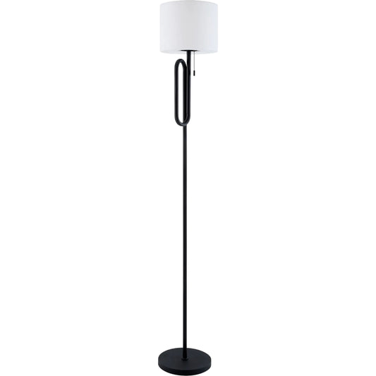 Clamora Accent Floor Lamp by Livabliss in white, black, translucent and sand, black, painted. Made from iron, plastic in a unique style.