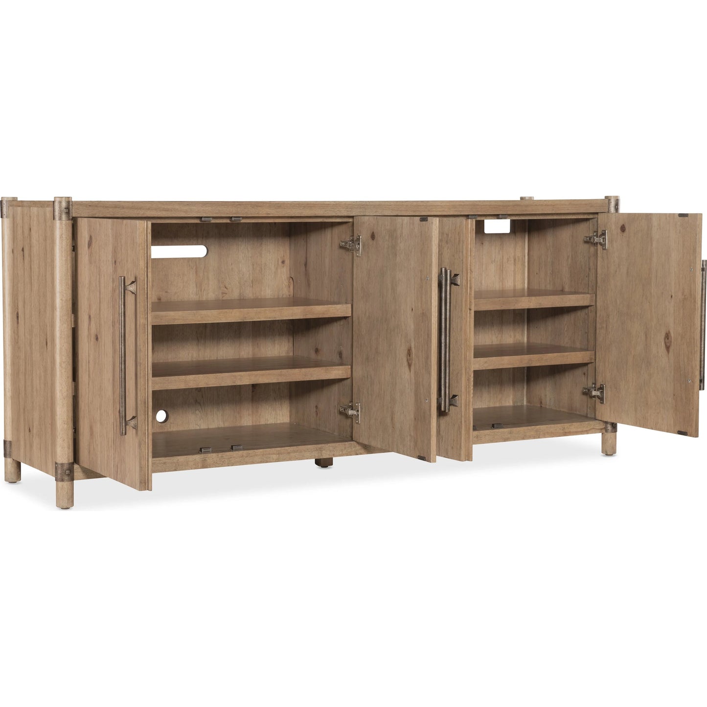 002 SI-2250713 | Additional Silo | Vineyard Row Entertainment Credenza by Hooker Furniture in light wood and sonoma. Made from unique in a transitional style.