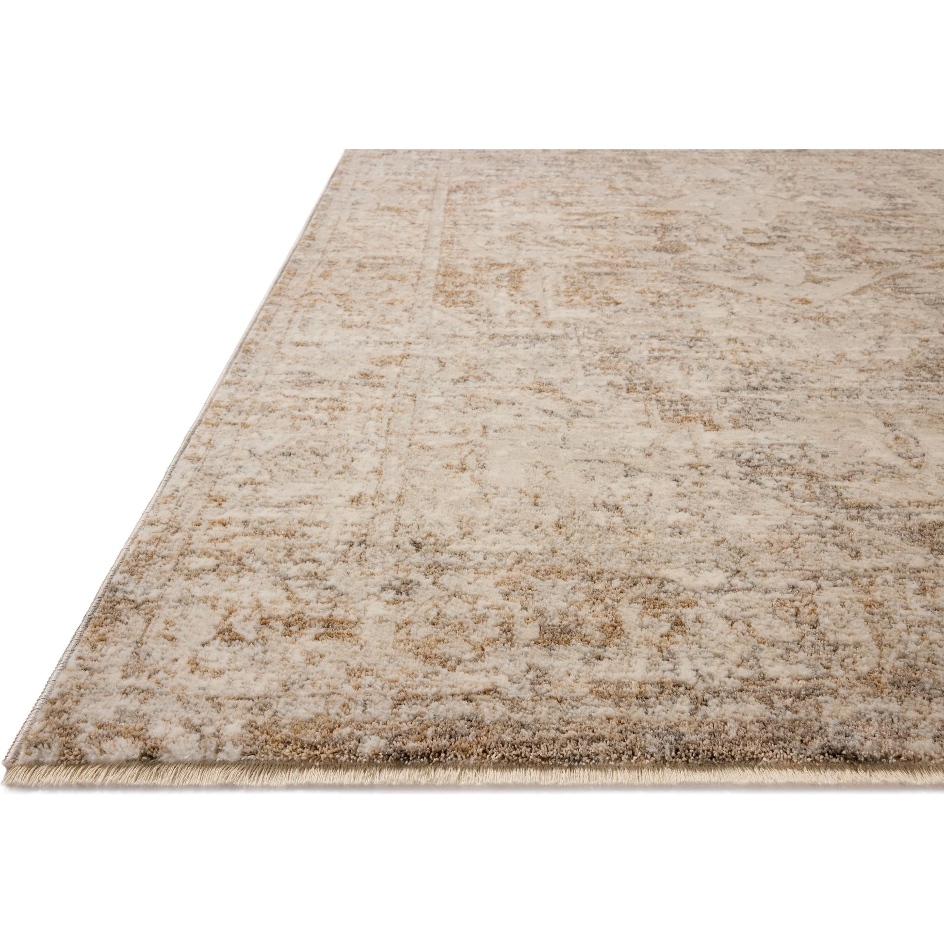 Clarisse CLS-02 Rug by Loloi in smoke, natural. Made from 50% polyester, 50% polypropylene in a unique style.