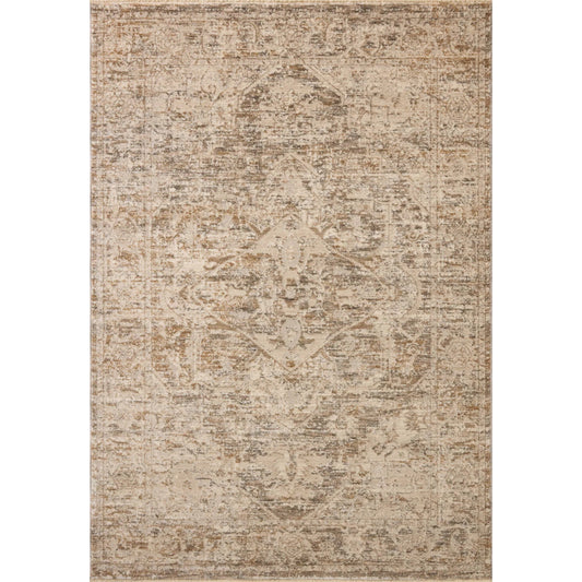 Clarisse CLS-02 Rug by Loloi in smoke, natural. Made from 50% polyester, 50% polypropylene in a unique style.