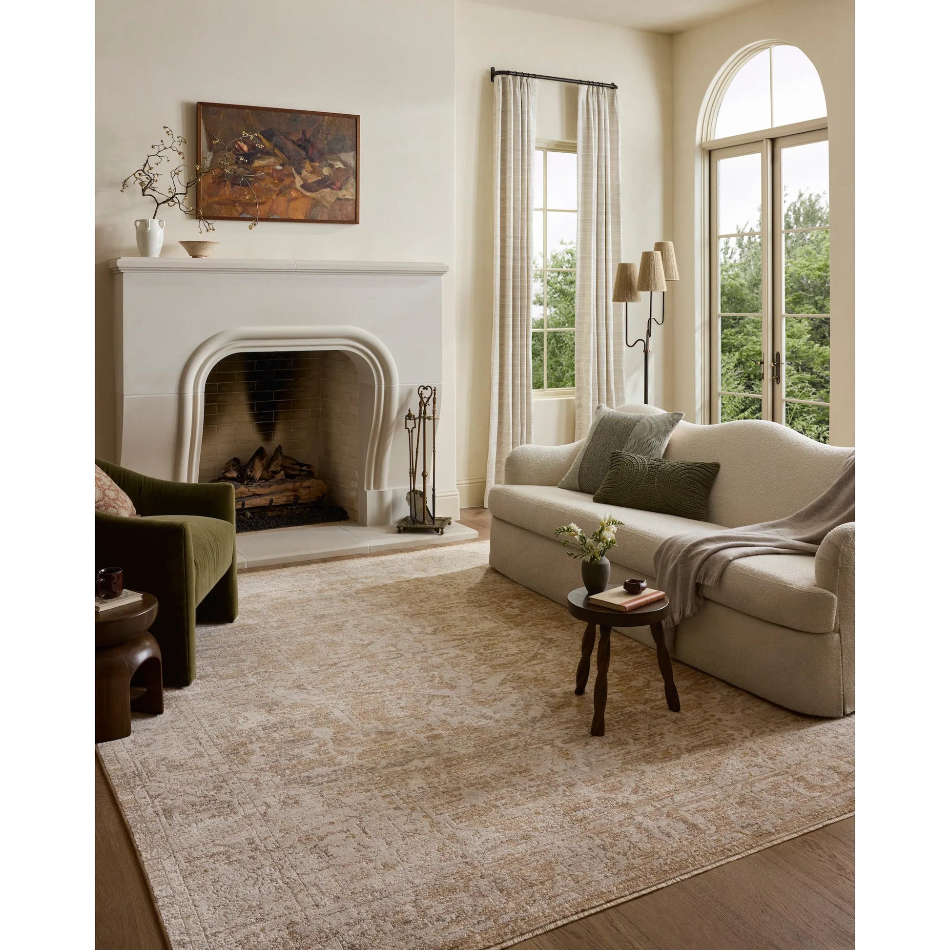 Clarisse CLS-03 Rug by Loloi in taupe, dove. Made from 50% polyester, 50% polypropylene in a unique style.