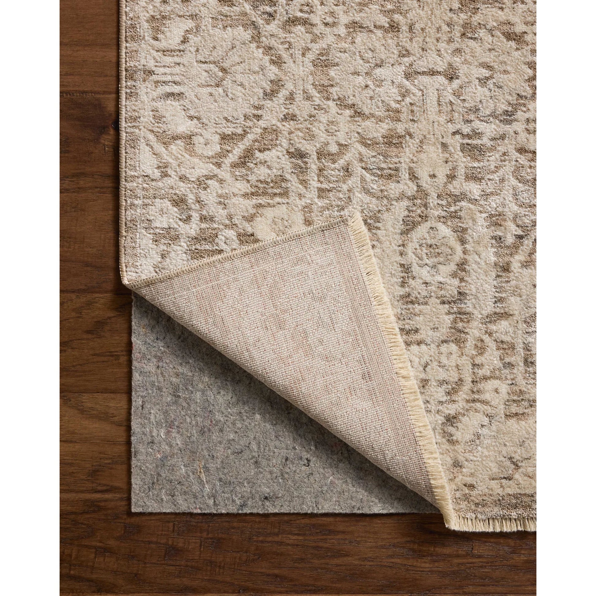 Clarisse CLS-06 Rug by Loloi in fog, bone. Made from 50% polyester, 50% polypropylene in a unique style.