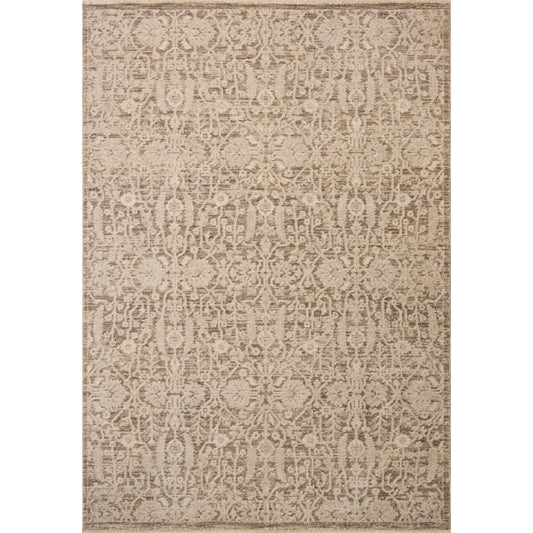 Clarisse CLS-06 Rug by Loloi in fog, bone. Made from 50% polyester, 50% polypropylene in a unique style.