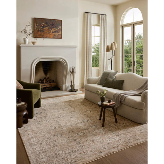 Clarisse CLS-07 Rug by Loloi in natural, granite. Made from 50% polyester, 50% polypropylene in a unique style.