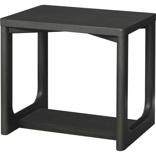 Callister End Table - 531812 by Surya. Made from top: wood veneer, manufactured wood, base: oak in a modern style.